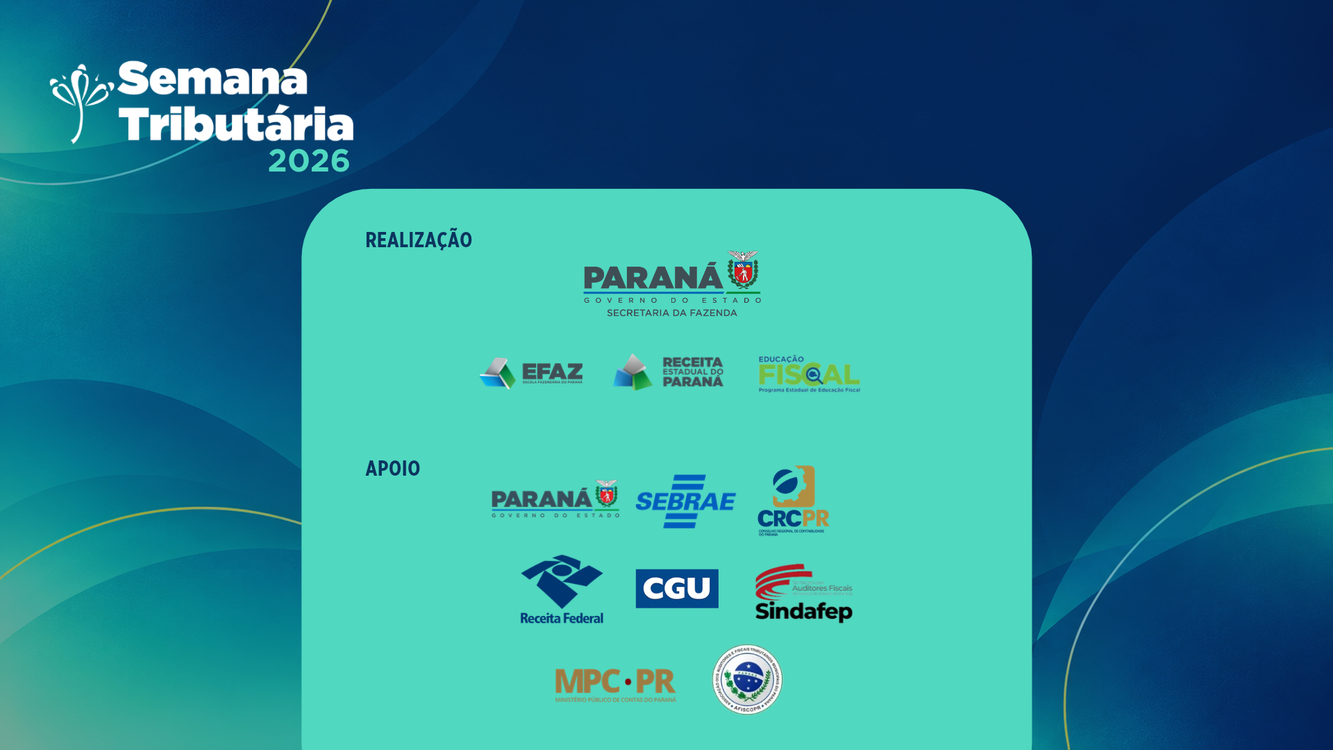 Realização e Apoio da Semana Tributária 2026